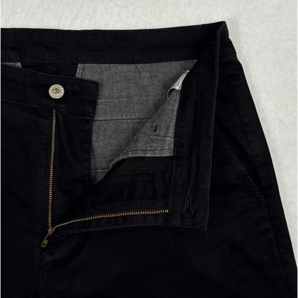AG Adriano Goldschmied Mens Size 33R The Lux Khaki Tailored Trouser Pants Black
